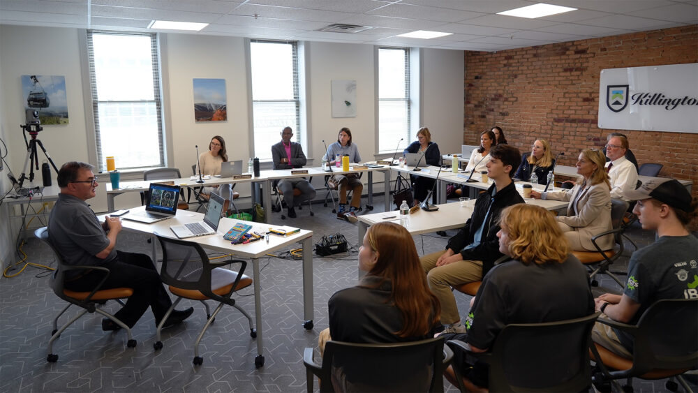 iBots youth robotics program presenting to the Vermont State Board of Education in the Killington Room of The Hub CoWorks in Downtown Rutland, Vermont.