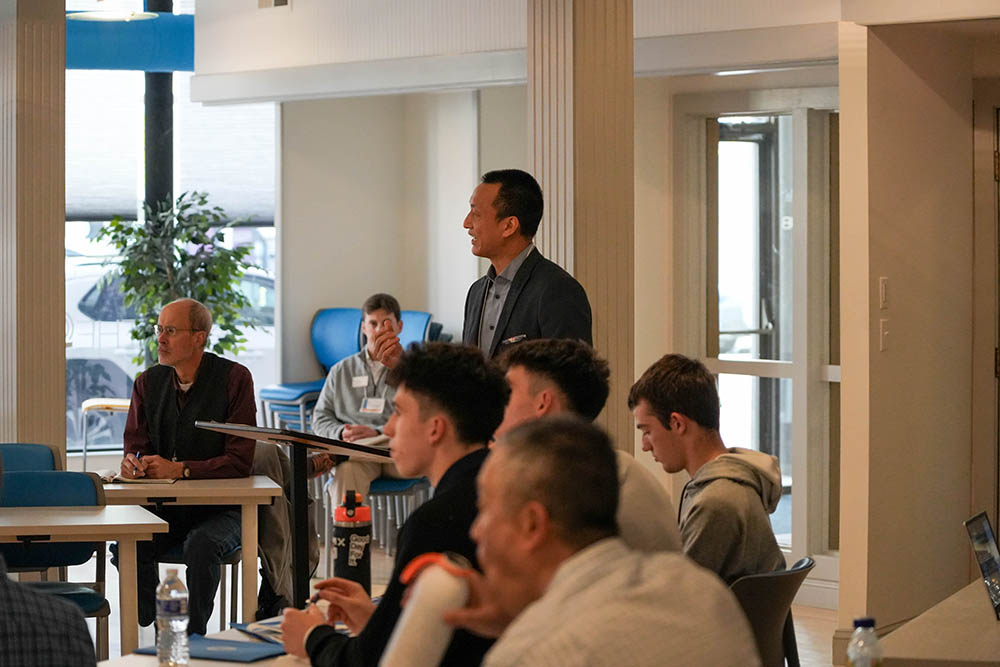 Kevin Chu speaks at the 2025 Making a Difference and Making a Living Conference at The Hub CoWorks