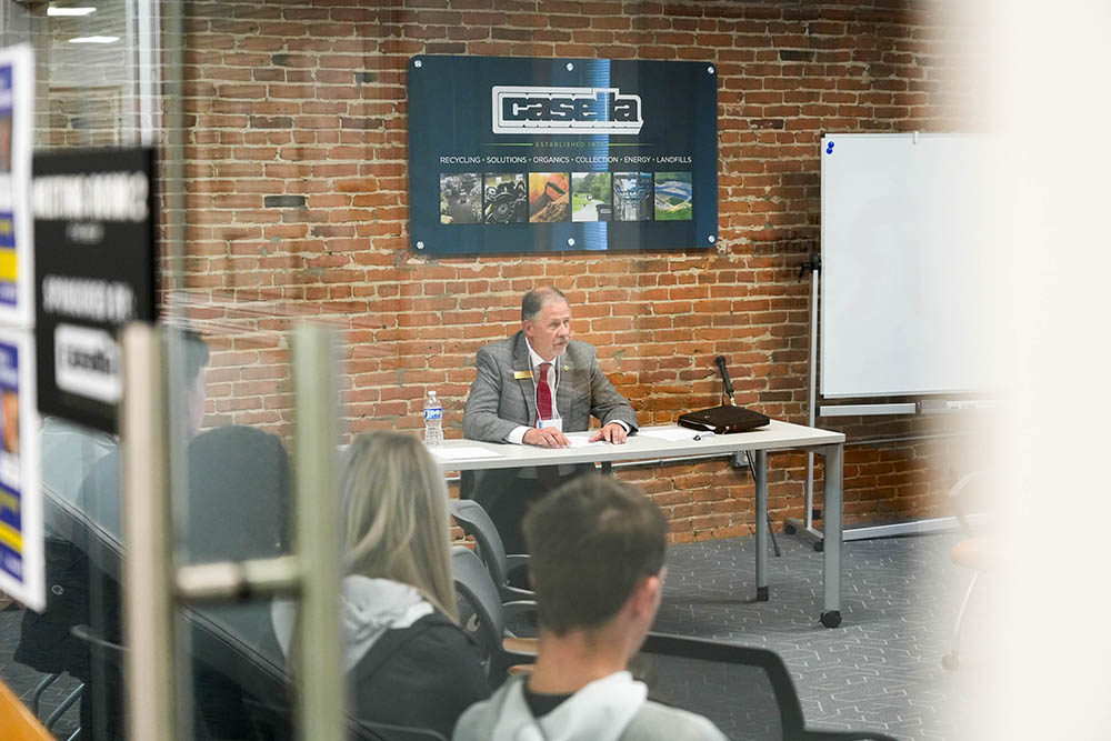 Vermont State Representative John Kascenska at the 2025 Making a Difference & Making a Living Conference at The Hub CoWorks