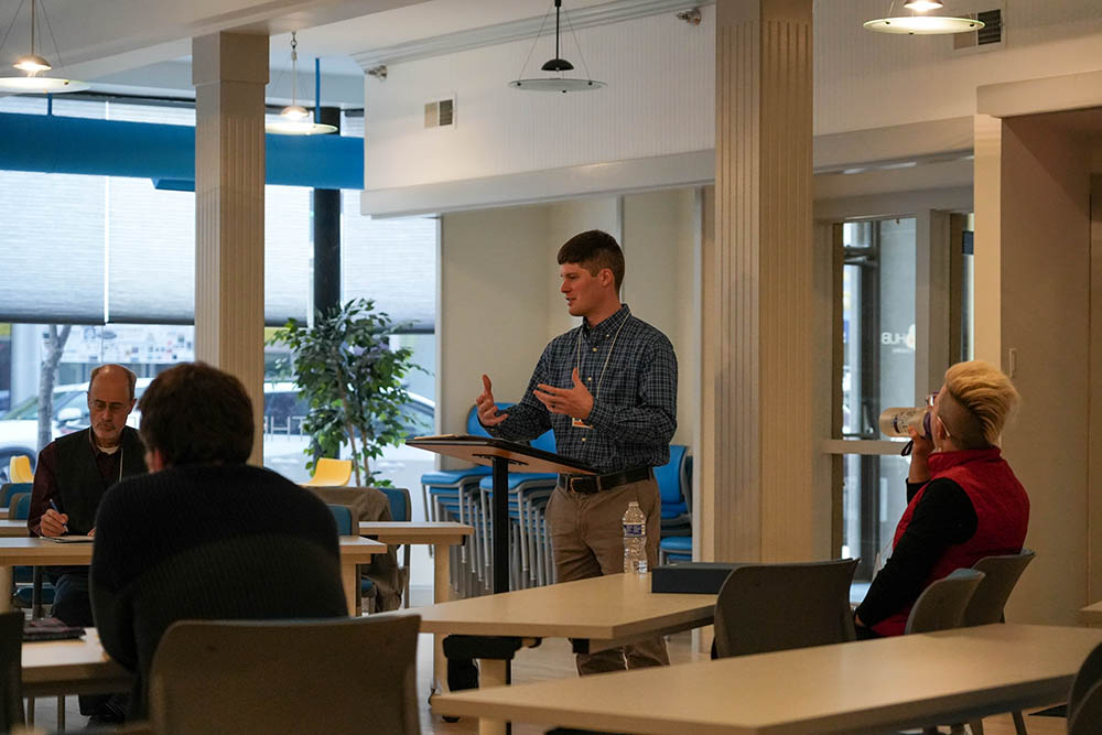 Wes McEntee at the 2025 Making a Difference & Making a Living Conference at The Hub CoWorks