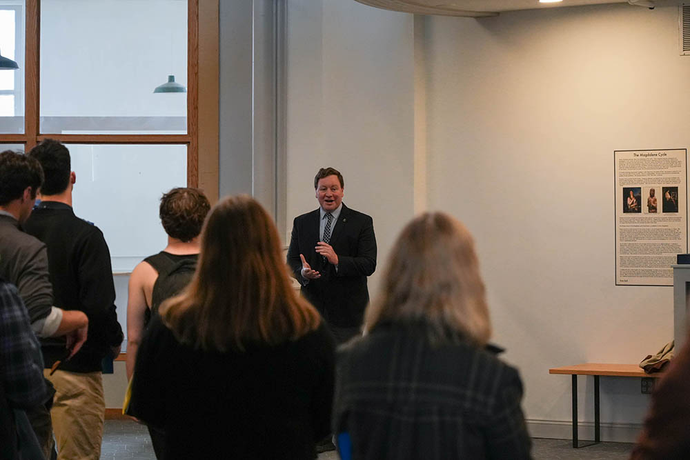 VT State Treasurer Mike Pieciak at the 2025 Making a Difference & Making a Living Conference at The Hub CoWorks