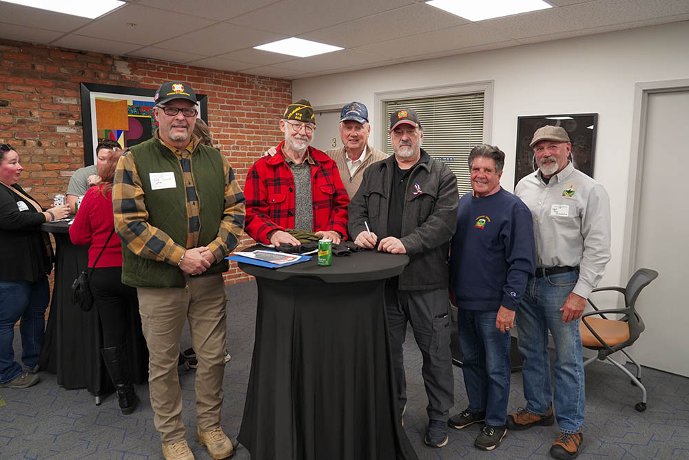 Representatives from VFW Post 648 with Vermont State Senator Brian Collamore and Vermont State Representative Thomas Burditt